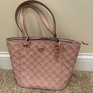 Pink Guess Tote Bag